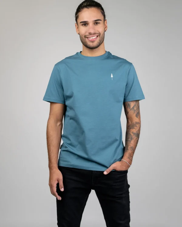 Herren T-Shirt aus Bio-Baumwolle Treeshirt Faded Teal
