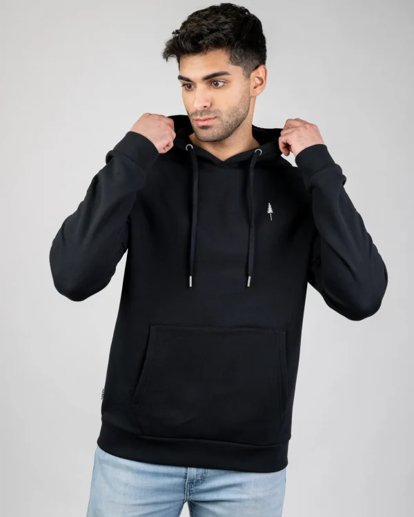 Hoodie aus Bio-Baumwolle TreeHoodie Schwarz