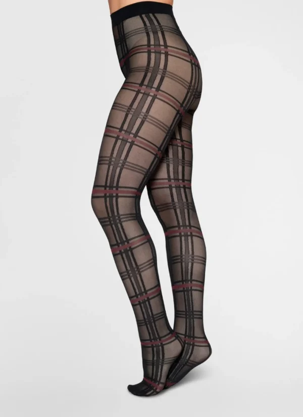 Karo-Strumpfhose Lotta 20D