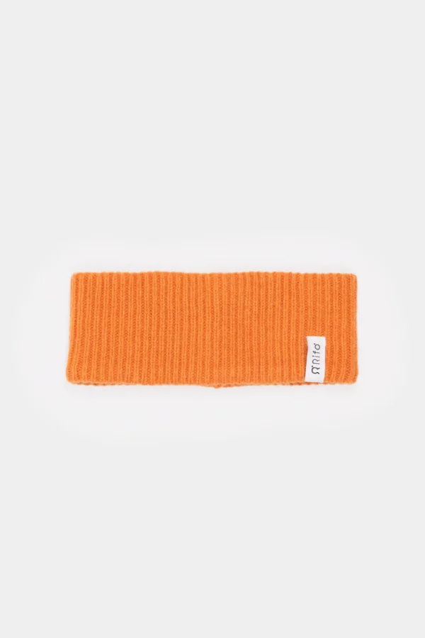 Kaschmir-Stirnband für Damen Lara Orange