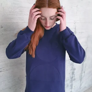 Lockeres Damen-Sweatshirt Arya Navy