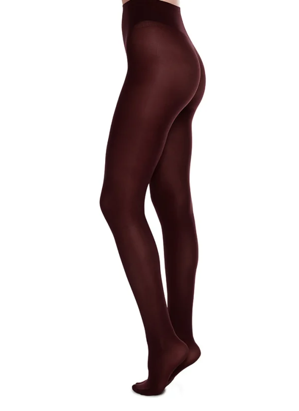 Olivia Burgunder-Strumpfhose