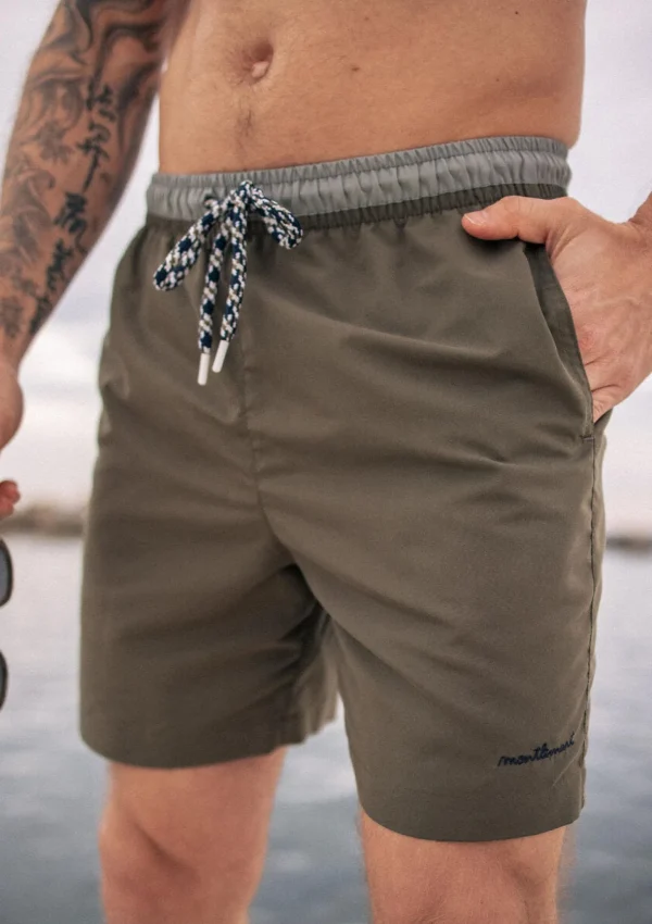 Recycelte Badeshorts Plongeon Khaki