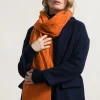 Schal aus recycelter Wolle Simone Orange