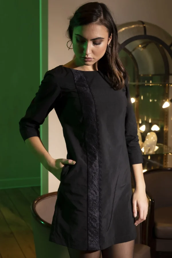 Schwarzes Zante-Kleid