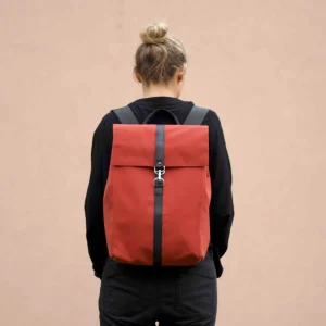 Upcycled Urbaner Rucksack - Ockerfarbe